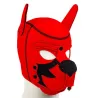 Kinky Puppy Cagoule Puppy Fox Néoprène Rouge-Noir